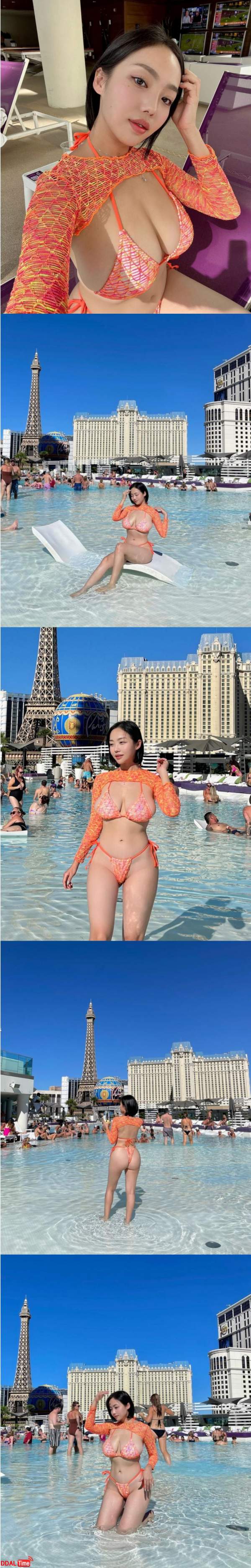 외국에서 한국 클라스 보여주는 처자 이미지 #1